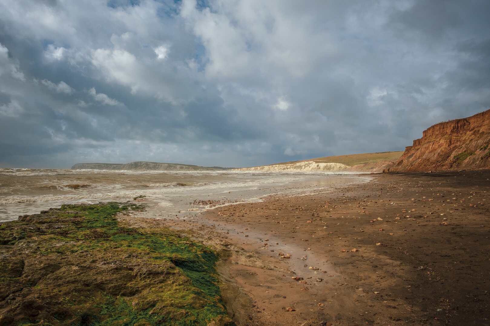 Compton Bay dramatic coastline, Isle of Wight